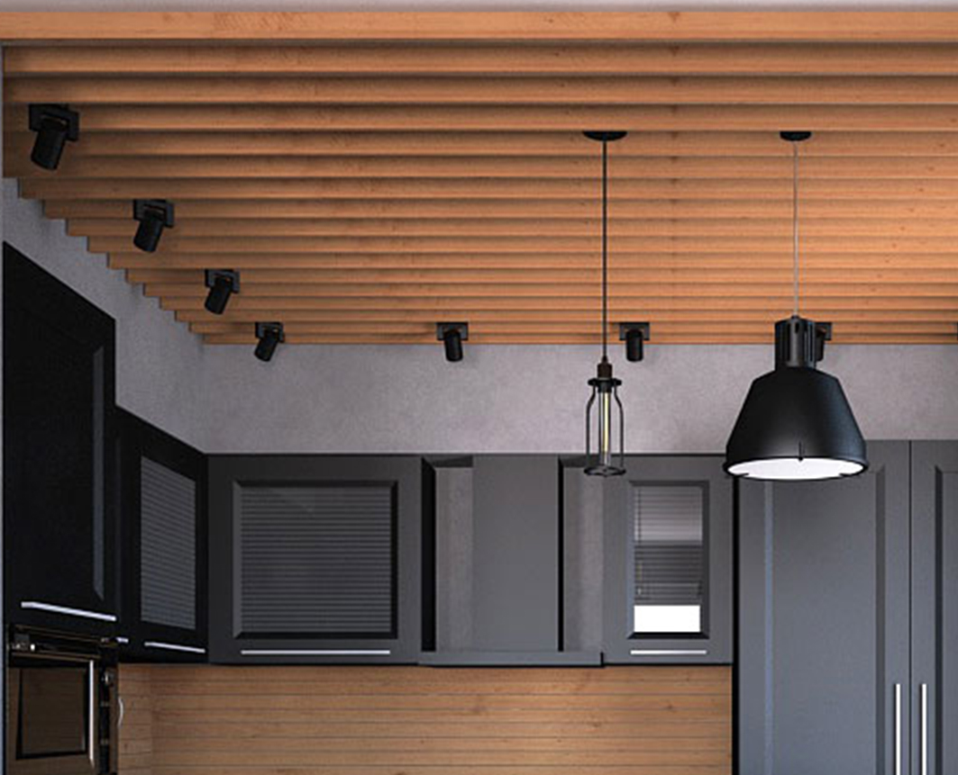 Slats for ceiling decoration