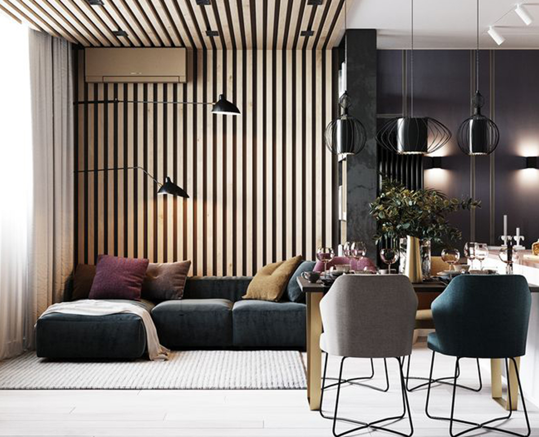 Slats for ceiling decoration