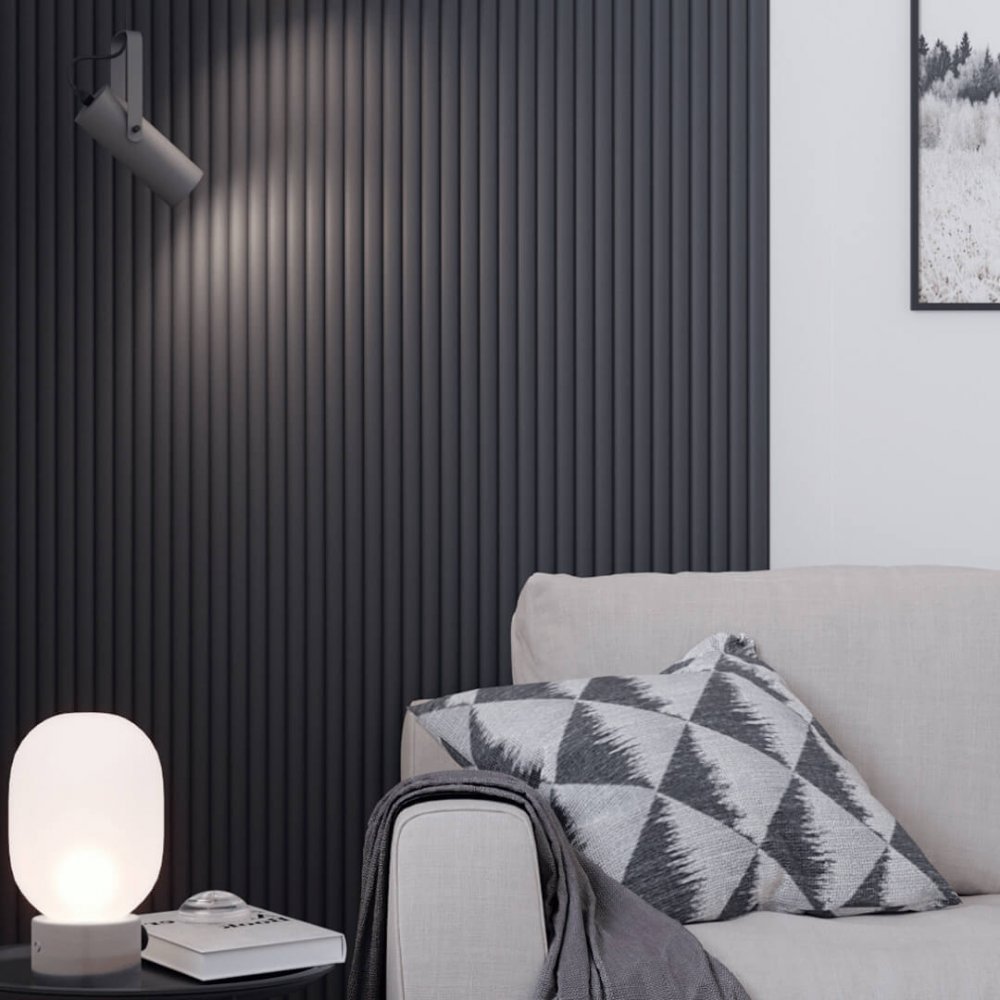 Start-finish profile for MDF Stella Wave De Luxe Black Lead 2750x55x16 (pack of 4 pcs.)