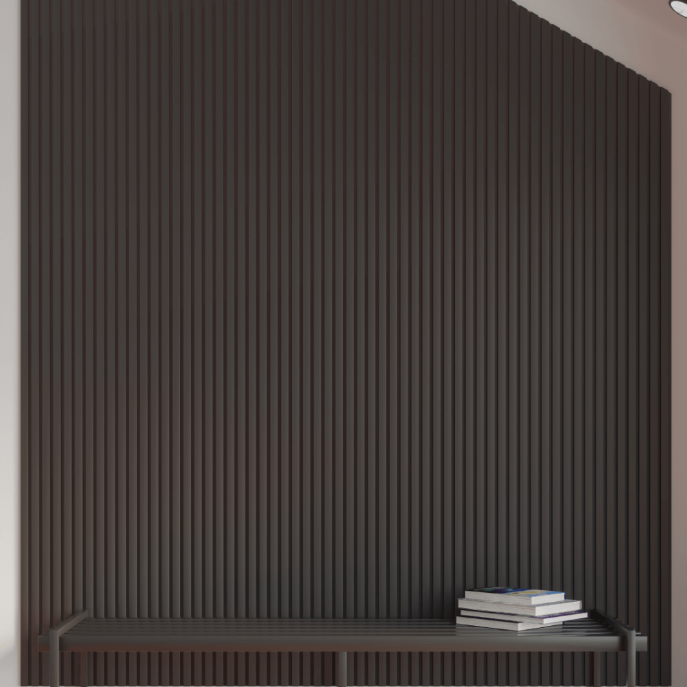 Acoustic panel Stella Trend 20 De Luxe 2440x600x20 mm Black Lead (pack of 1 pcs.)