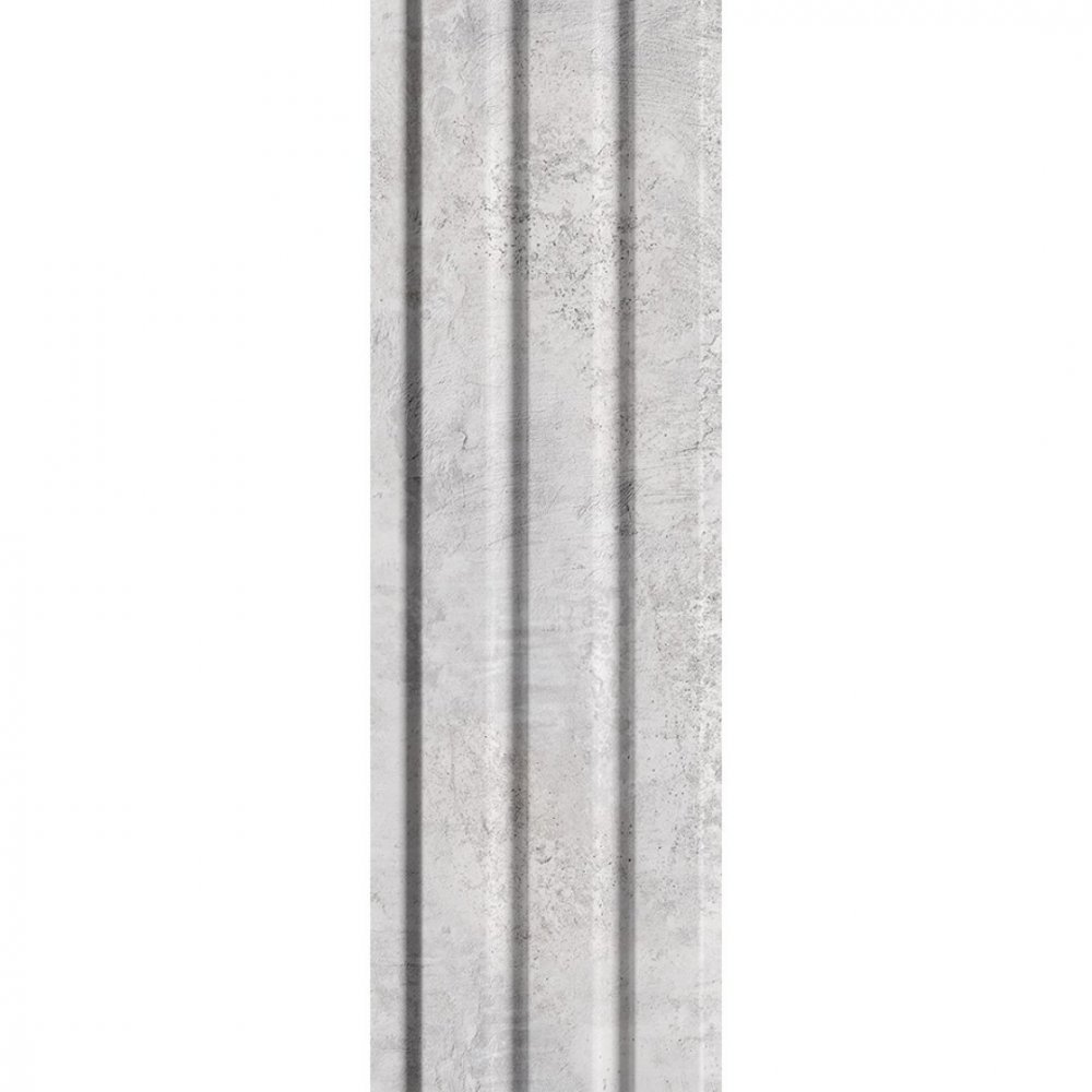 Wall Panel MDF Stella Beats Standart NEW 2750х119х12 Chicago Concret (pack of 5 pcs.)