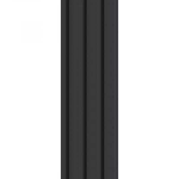 Wall Panel MDF Stella Beats Standart 2750х119х16 Black Edition (pack of 4 pcs.)