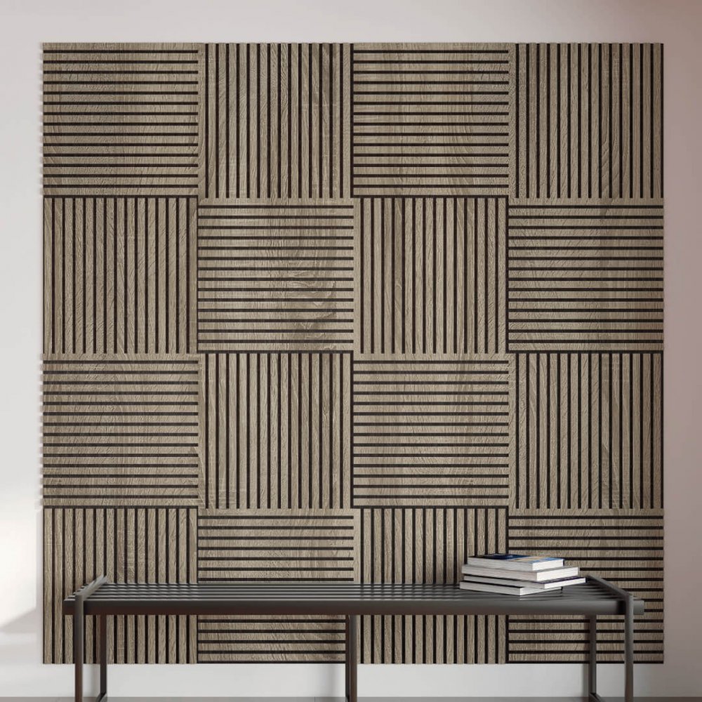 Acoustic Panel Stella Trend 20 Standart 900x600x20 Vintage Oak (pack of 1 pcs.)