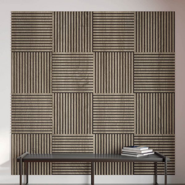Acoustic Panel Stella Trend 20 Standart 600x600x20 Vintage Oak (pack of 1 pcs.)
