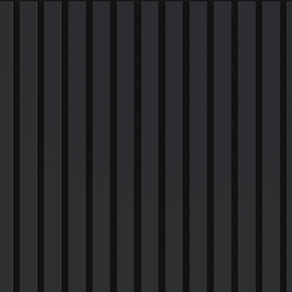 Acoustic panel Stella Trend 20 De Luxe 2440x600x20 mm Black Lead (pack of 1 pcs.)