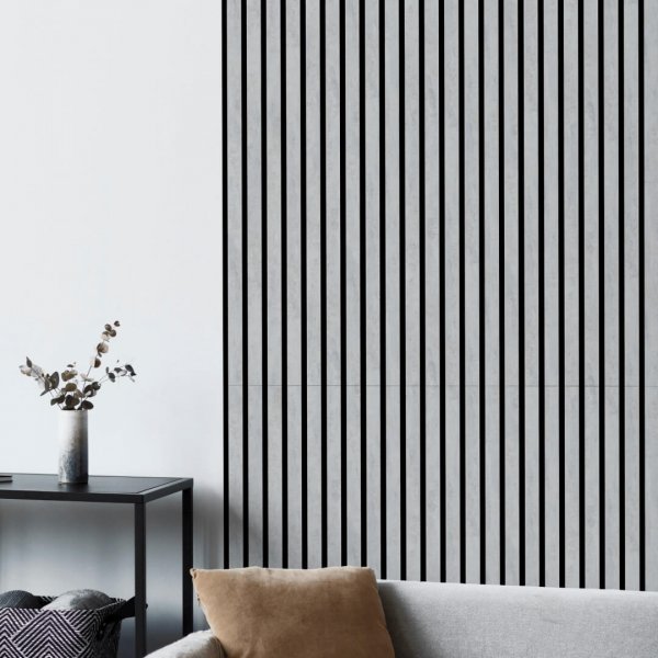 Acoustic Panel Stella Trend 20 Standart 2400x600x20 Chicago Concrete (pack of 1 pcs.)