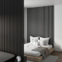 Interior slat MDF Stella 12 Standart 2750*27*12 Black Edition (pack of 15 pcs.)