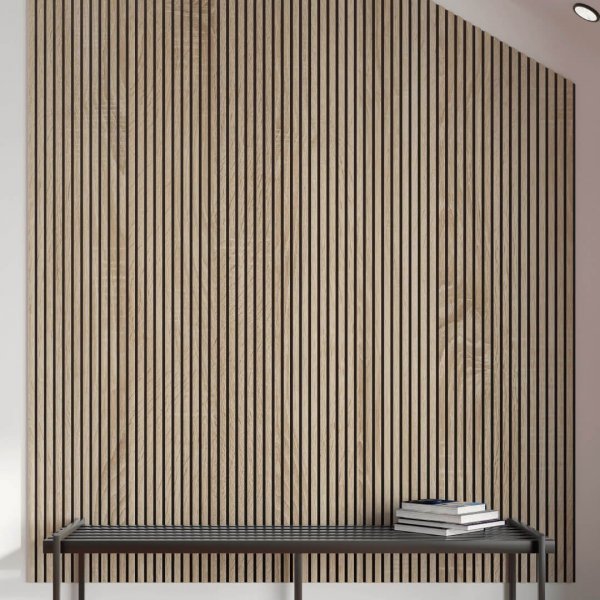 Acoustic Panel Stella Trend 20 Standart 2400x600x20 Sonoma Oak (pack of 1 pcs.)
