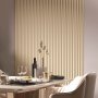 Wall Panel MDF Stella Wave De Luxe 2750х119х16 Palomino (pack of 4 pcs.)