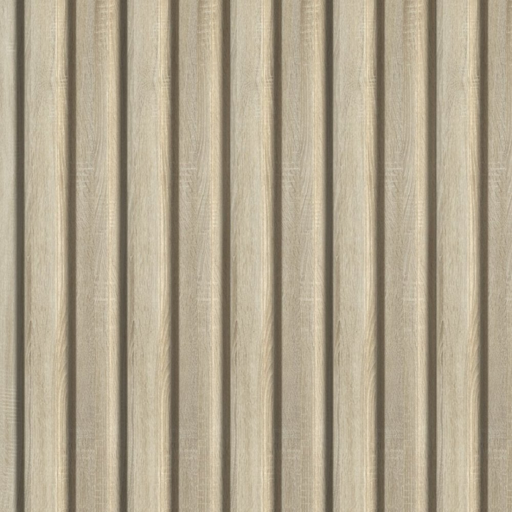 Wall Panel MDF Stella Beats Standart NEW 2750х119х12 Sonoma Oak (pack of 5 pcs.)