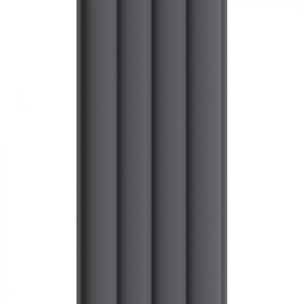 Wall Panel MDF Stella Wave De Luxe 2750х119х16 Black Lead (pack of 4 pcs.)