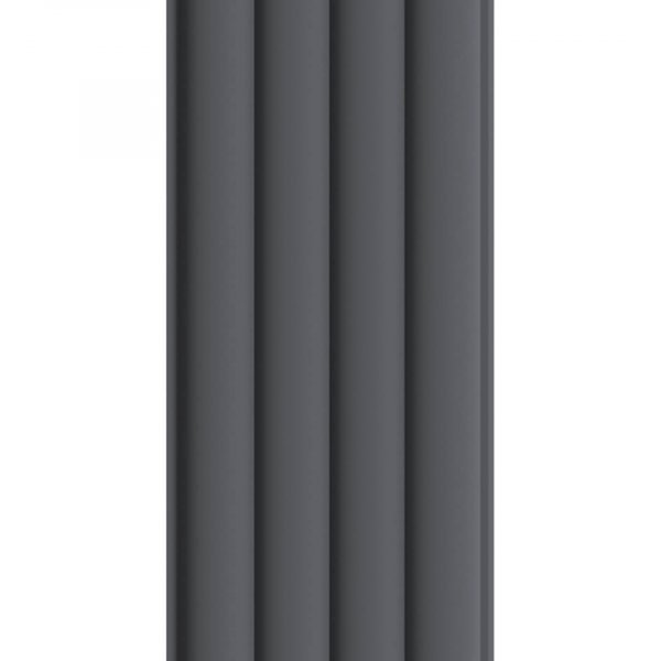 Wall Panel MDF Stella Wave De Luxe 2750х119х16 Black Lead (pack of 4 pcs.)