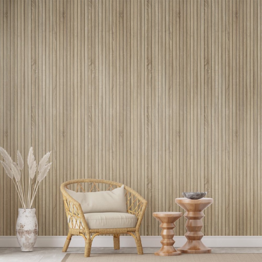 Wall Panel MDF Stella Beats Standart NEW 2750х119х12 Sonoma Oak (pack of 5 pcs.)