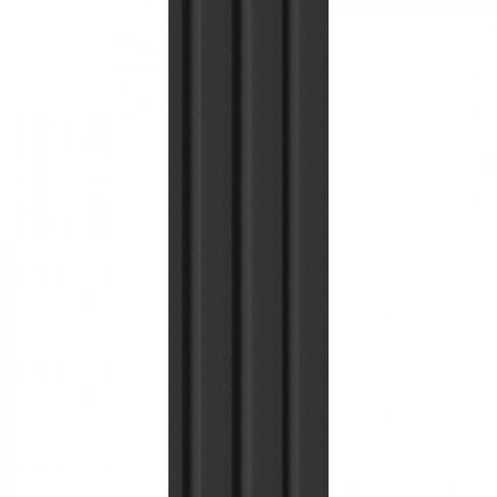 Wall Panel MDF Stella Beats Standart NEW 2750х119х12 Black Edition (pack of 5 pcs.)