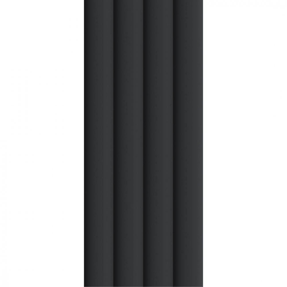 Wall Panel MDF Stella Wave Standart 2750х119х16 Black Edition (pack of 4 pcs.)