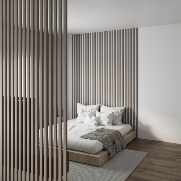 Interior slat MDF Stella 6 De Luxe 2750*27*6 Sandgrau (pack of 15 pcs.)