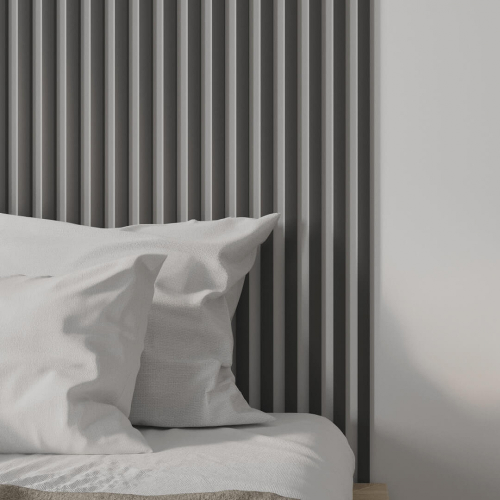 Interior slat MDF Stella 6 De Luxe 2750*27*6 Black Lead (pack of 15 pcs.)