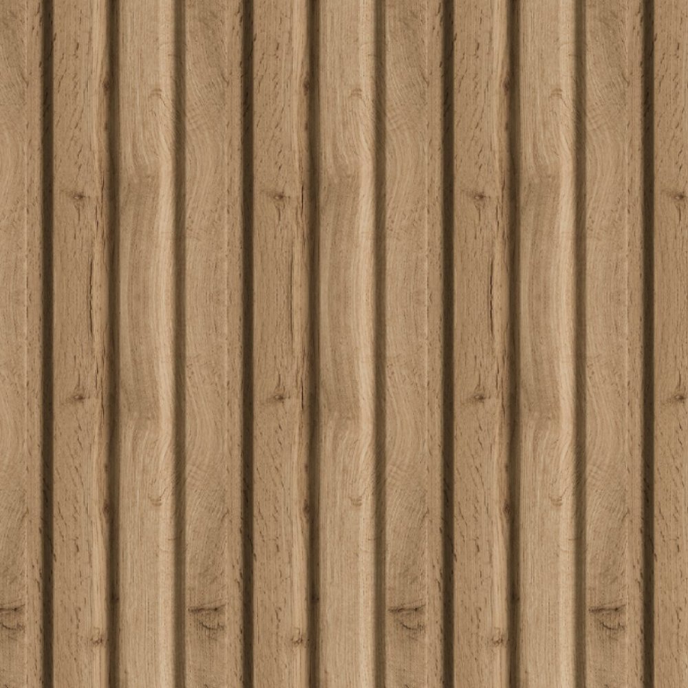 Wall Panel MDF Stella Beats Standart NEW 2750х119х12 Pecan (pack of 5 pcs.)