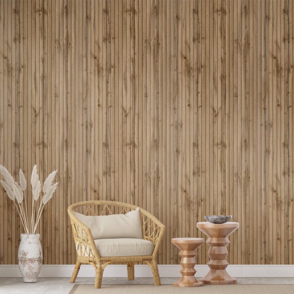 Wall Panel MDF Stella Beats Standart NEW 2750х119х12 Pecan (pack of 5 pcs.)