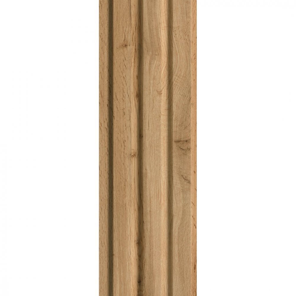 Wall Panel MDF Stella Beats Standart NEW 2750х119х12 Pecan (pack of 5 pcs.)