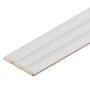 Wall Panel MDF Stella Beats Standart NEW 2750х119х12 White (pack of 5 pcs.)