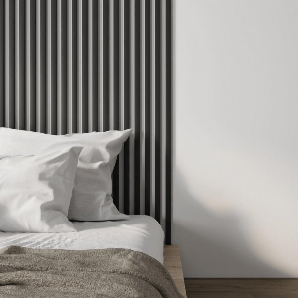 Interior slat MDF Stella 6 Standart 2750*27*6 Black Edition (pack of 15 pcs.)