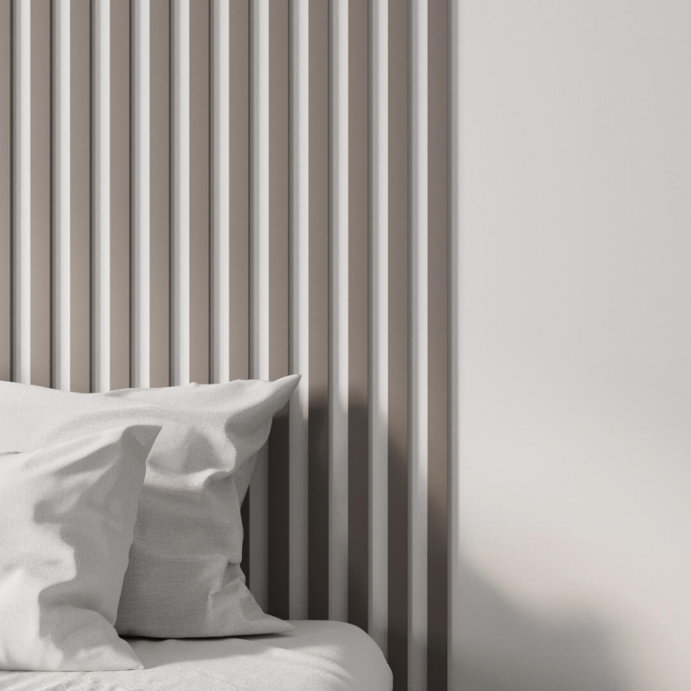 Interior slat MDF Stella 6 De Luxe 2750*27*6 Sandgrau (pack of 15 pcs.)