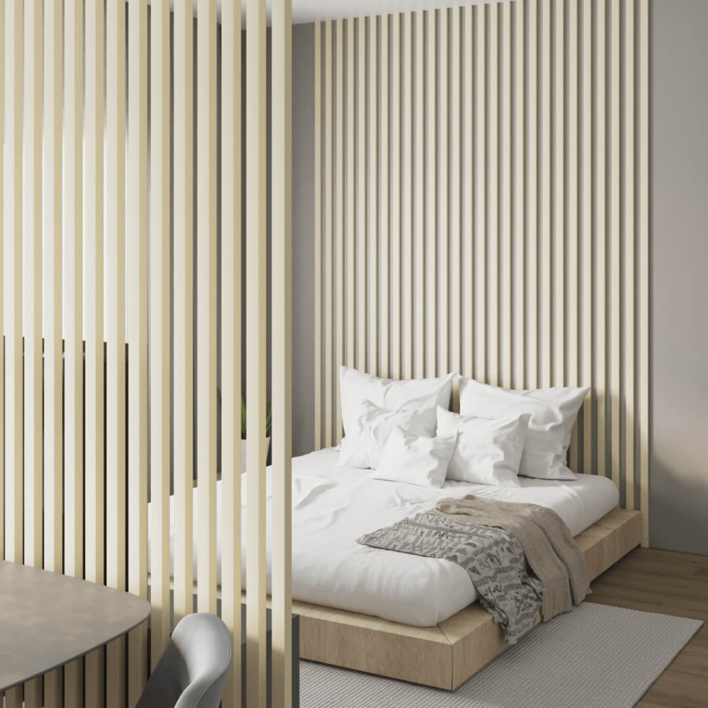 Interior slat MDF Stella 6 De Luxe 2750*27*6 Palomino (pack of 15 pcs.)