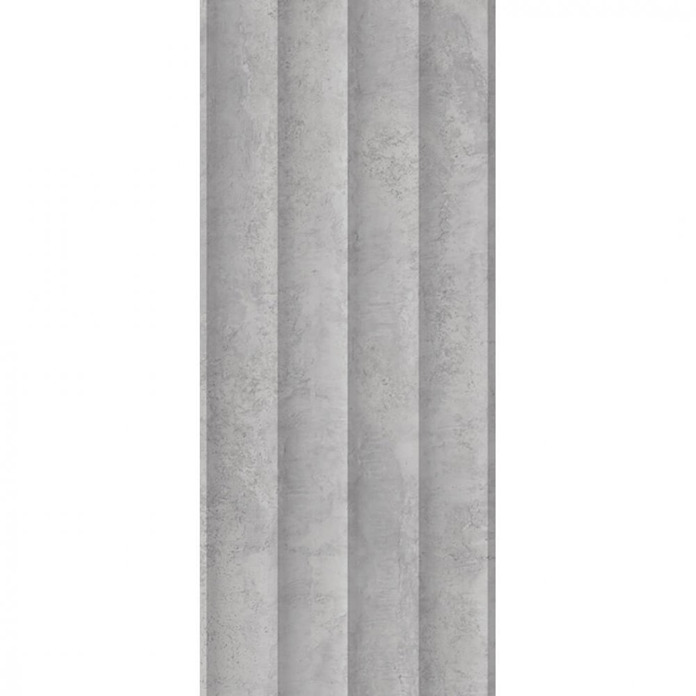 Wall Panel MDF Stella Wave Standart 2750х119х16 Chicago Concrete (pack of 4 pcs.)