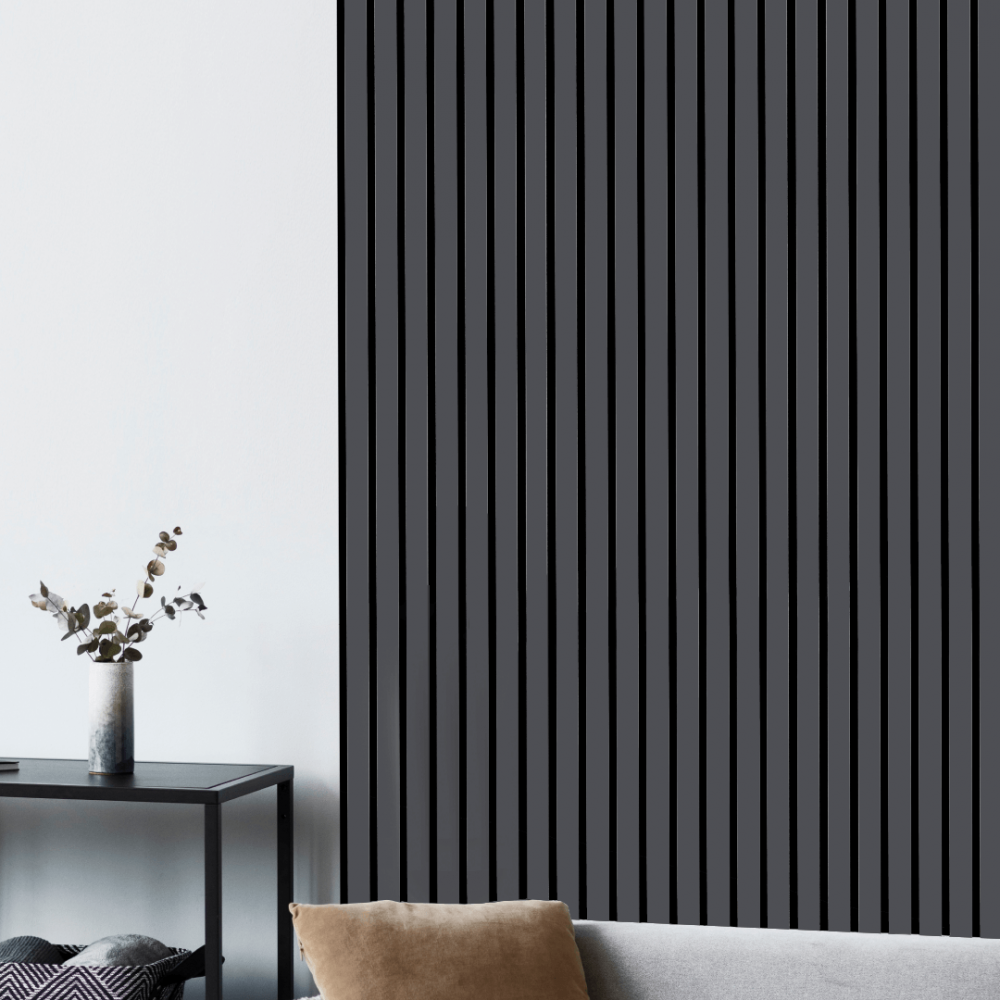 Acoustic panel Stella Trend 20 De Luxe 2440x600x20 mm Black Lead (pack of 1 pcs.)