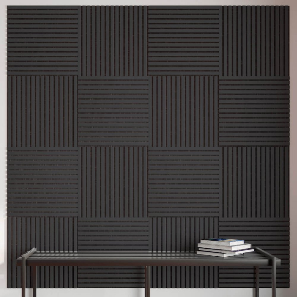 Acoustic Panel Stella Comfort 9 De Luxe 600x600x9 Black Lead (pack of 1 pcs.)