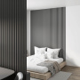 Interior slat MDF Stella 12 De Luxe 2750*27*12 Black Lead (pack of 15 pcs.)