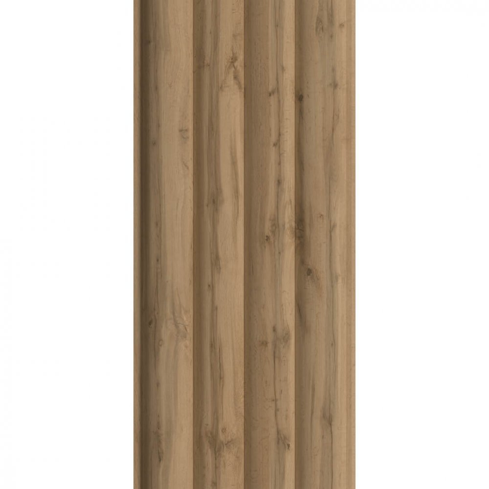 Wall Panel MDF Stella Wave Standart 2750х119х16 Pecan (pack of 4 pcs.)