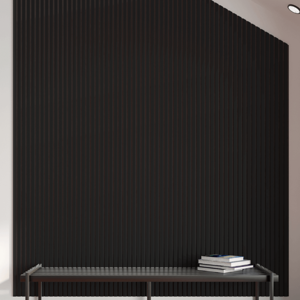 Acoustic panel Stella Trend 20 Standart 2440x600x20 mm Black Edition (pack of 1 pcs.)