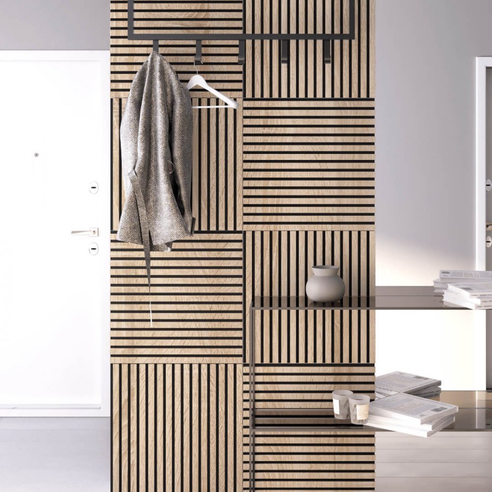 Acoustic Panel Stella Trend 20 Standart 900x600x20 Sonoma Oak (pack of 1 pcs.)