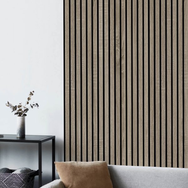 Acoustic Panel Stella Trend 20 Standart 2400x600x20 Vintage Oak (pack of 1 pcs.)