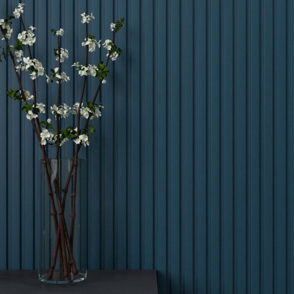 Wall Panel MDF Stella Beats De Luxe 2750х119х16 Ocean (pack of 4 pcs.)