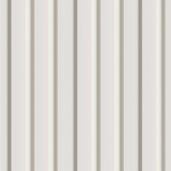 Wall Panel MDF Stella Beats Standart 2750х119х16 White (pack of 4 pcs.)