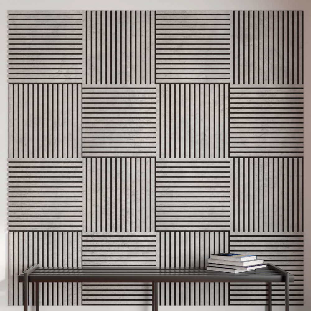 Acoustic Panel Stella Trend 20 Standart 900x600x20 Chicago Concrete (pack of 1 pcs.)