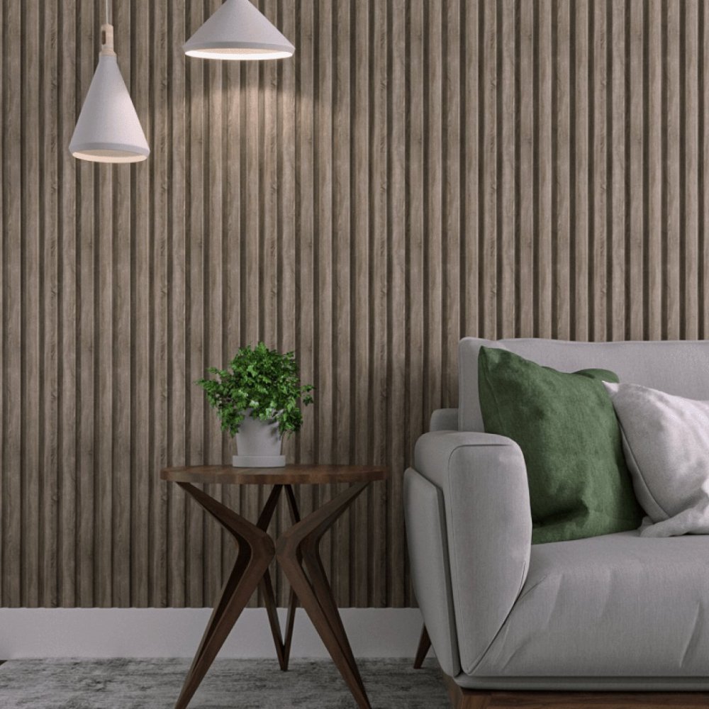 Wall Panel MDF Stella Beats Standart NEW 2750х119х12 Vintage Oak (pack of 5 pcs.)