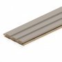 Wall Panel MDF Stella Beats De Luxe 2750х119х16 Sandgrau (pack of 4 pcs.)