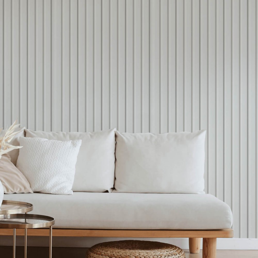 Finish profile for MDF Stella Beats Standart White 2750x77x16 (pack of 4 pcs.)