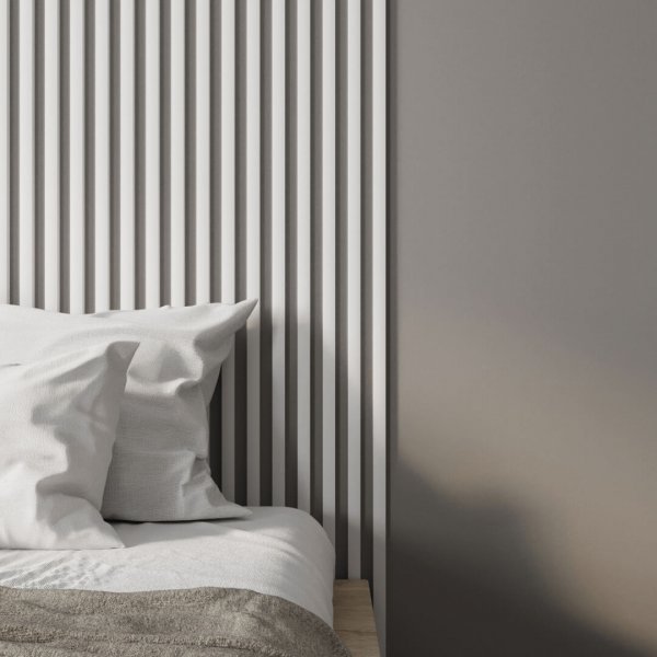 Interior slat MDF Stella 6 Standart 2750*27*6 White (pack of 15 pcs.)