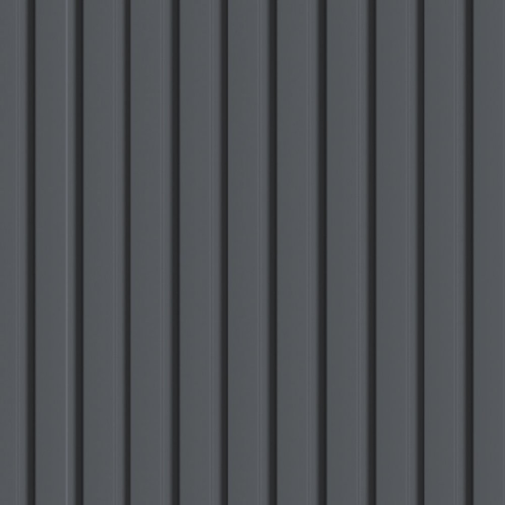 Wall Panel MDF Stella Beats De Luxe NEW 2750х119х12 Black Lead (pack of 5 pcs.)