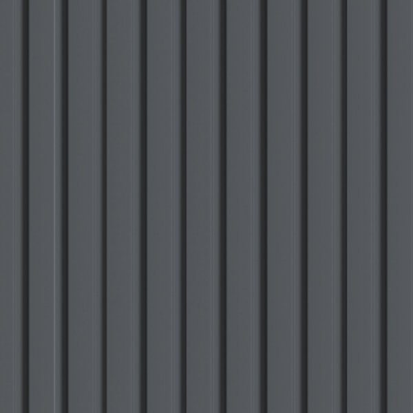 Wall Panel MDF Stella Beats De Luxe NEW 2750х119х12 Black Lead (pack of 5 pcs.)
