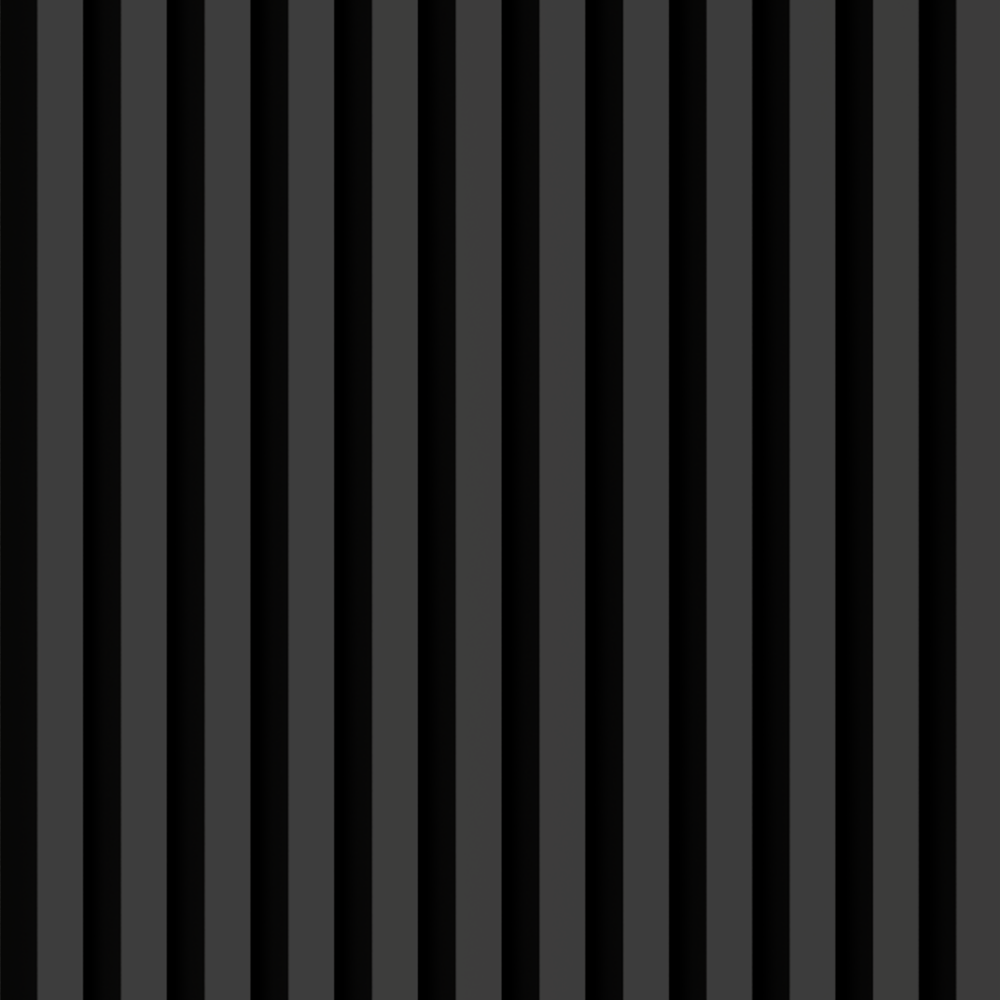 Acoustic Panel 12 Slats 8,5 mm Deluxe Black Lead 2780x600x9 (pack of 4 pcs.)