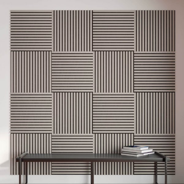 Acoustic Panel Stella Trend 20 De Luxe 600x600x20 Sandgrau (pack of 1 pcs.)
