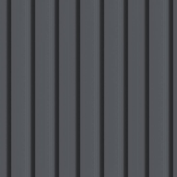 Wall Panel MDF Stella Beats De Luxe 2750х119х16 Black Lead (pack of 4 pcs.)