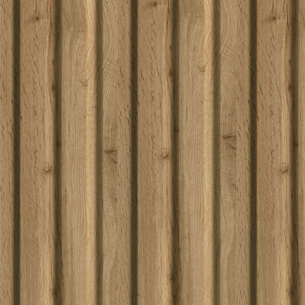 Wall Panel MDF Stella Beats Standart 2750х119х16 Pecan (pack of 4 pcs.)