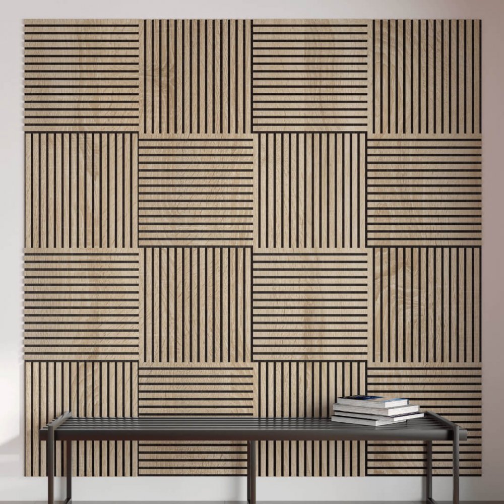 Acoustic Panel Stella Trend 20 Standart 900x600x20 Sonoma Oak (pack of 1 pcs.)
